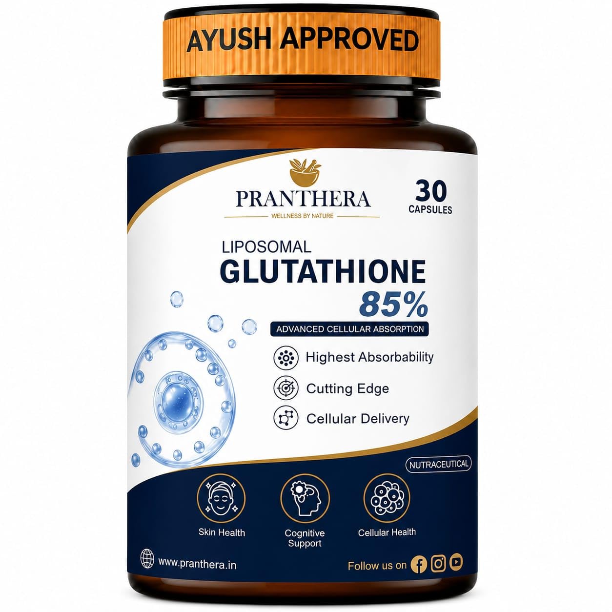 Liposomal Glutathione 85% 600mg - Advanced Nano-Liposomal Formula with Lipoglo - 8X Absorption - TEM Verified - 30 Veg Capsules-image-17