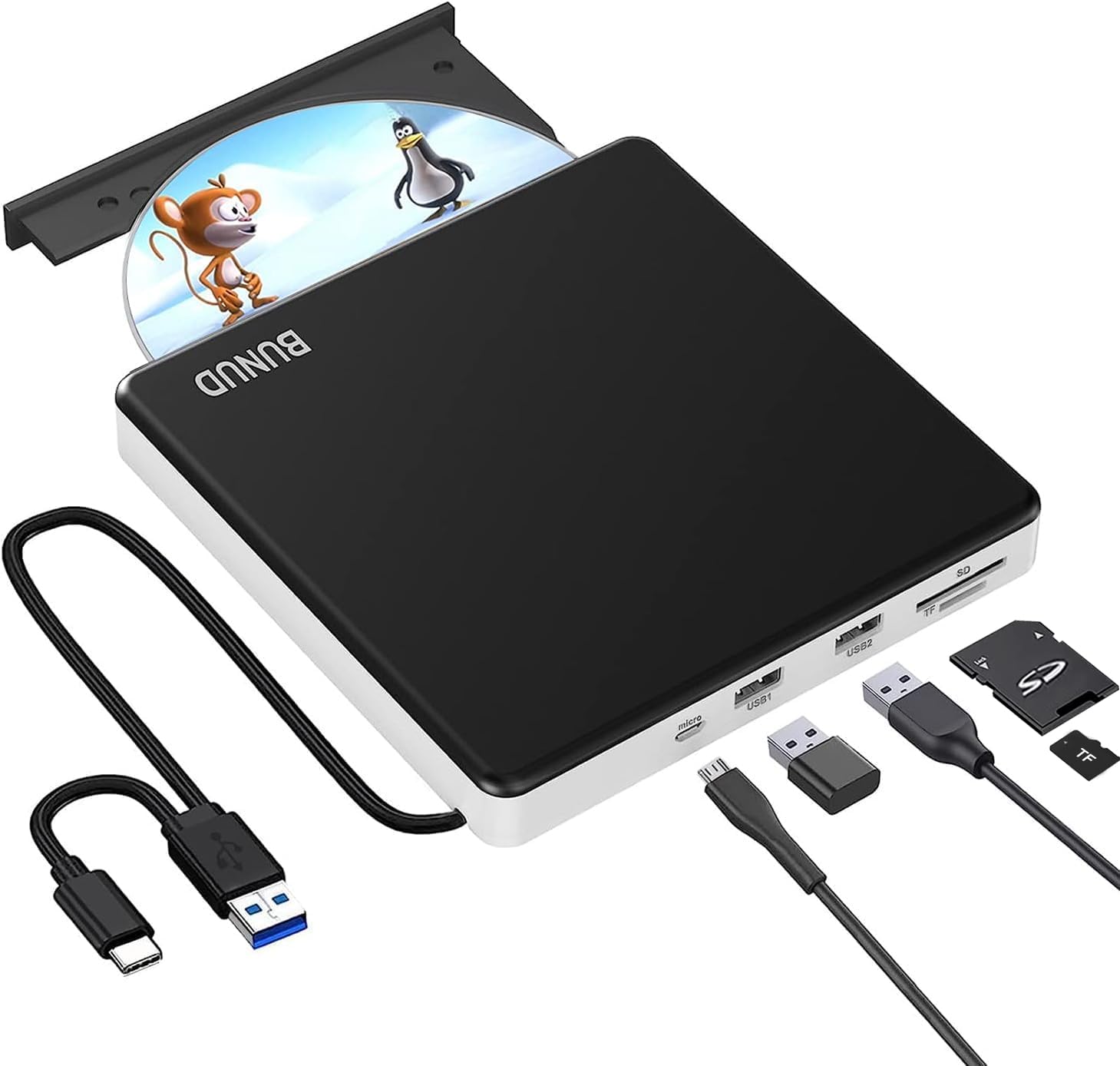 Amazon.com: External CD DVD Drive, USB 3.0 CD/DVD External Drive CD ...