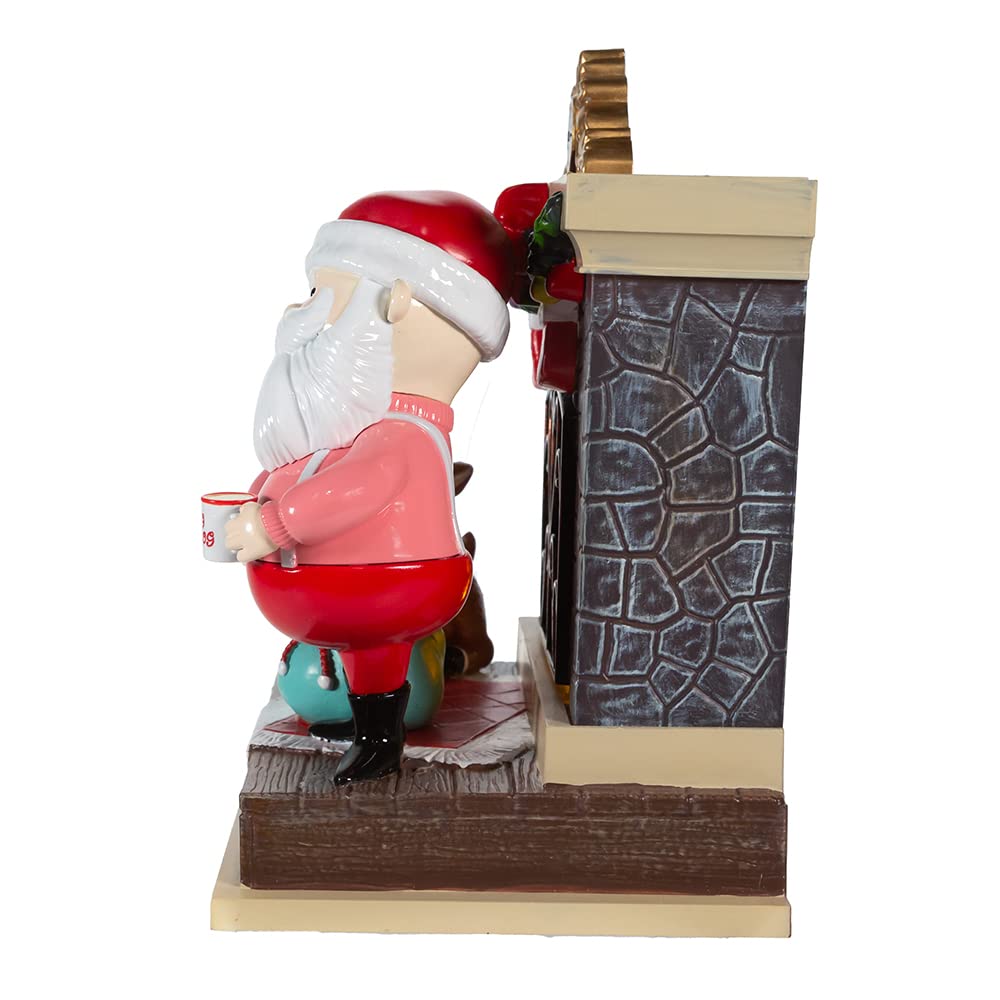 Kurt Adler 100mm Rudolph In Present Water Globe