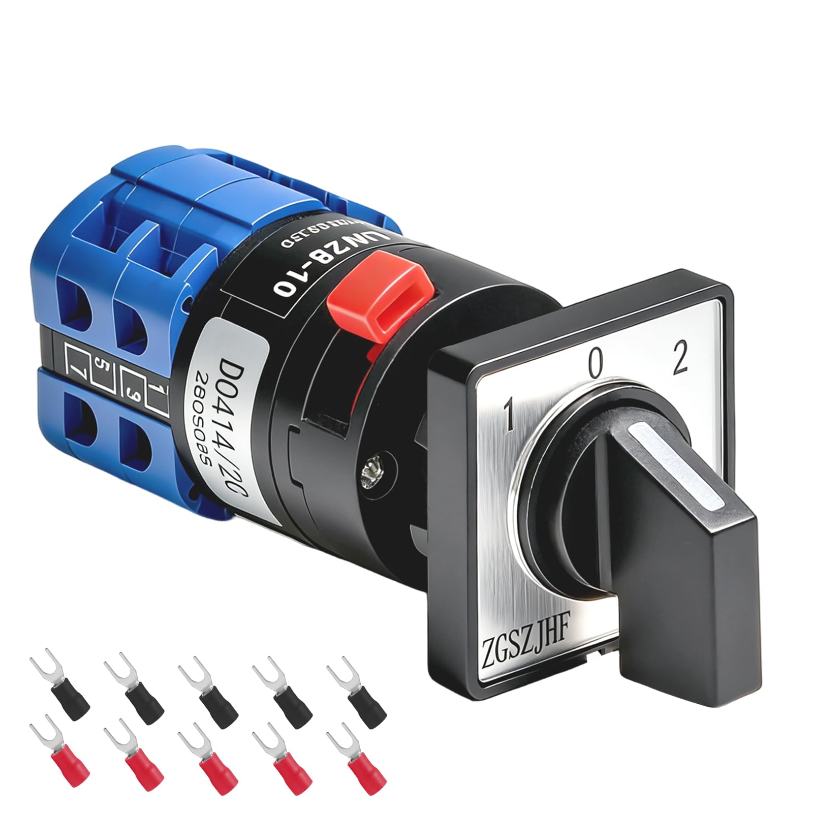 Interrupteur rotatif miniature 10A 16mm inverseur de source triphasé 690V