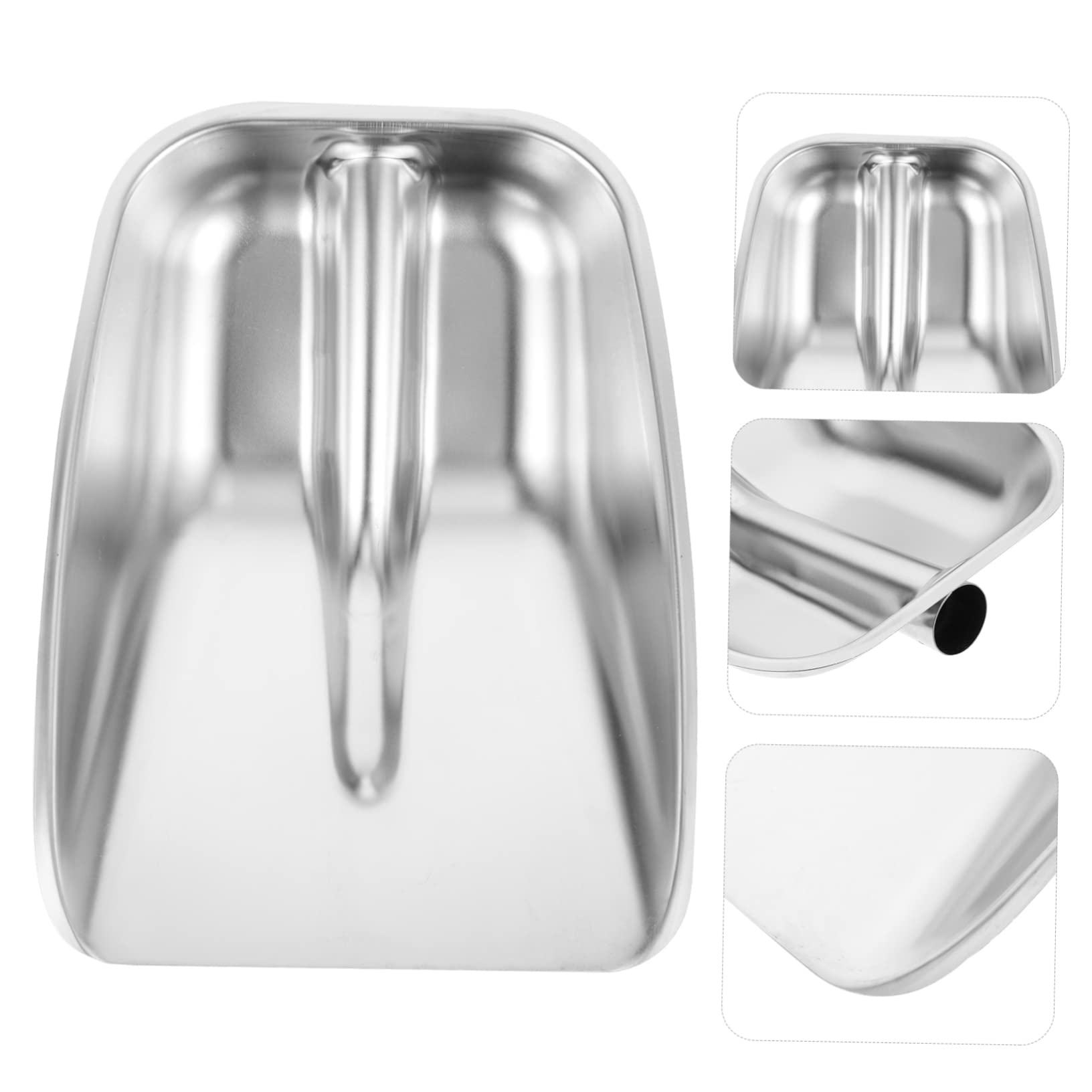 Kleine Silber aus Edelstahl Schneeschaufel, für Schnee und Müll