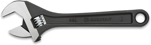4" Adjustable Black Oxide Wrench - Bagged - AT24BK | Bagged, Home Improvement, Garage, and Mechanic Hand Tools