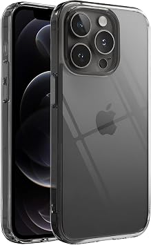 MADNOVA Transparent Phone Case Compatible with Apple iPhone 15 Pro, Camera Protected Silicone Case