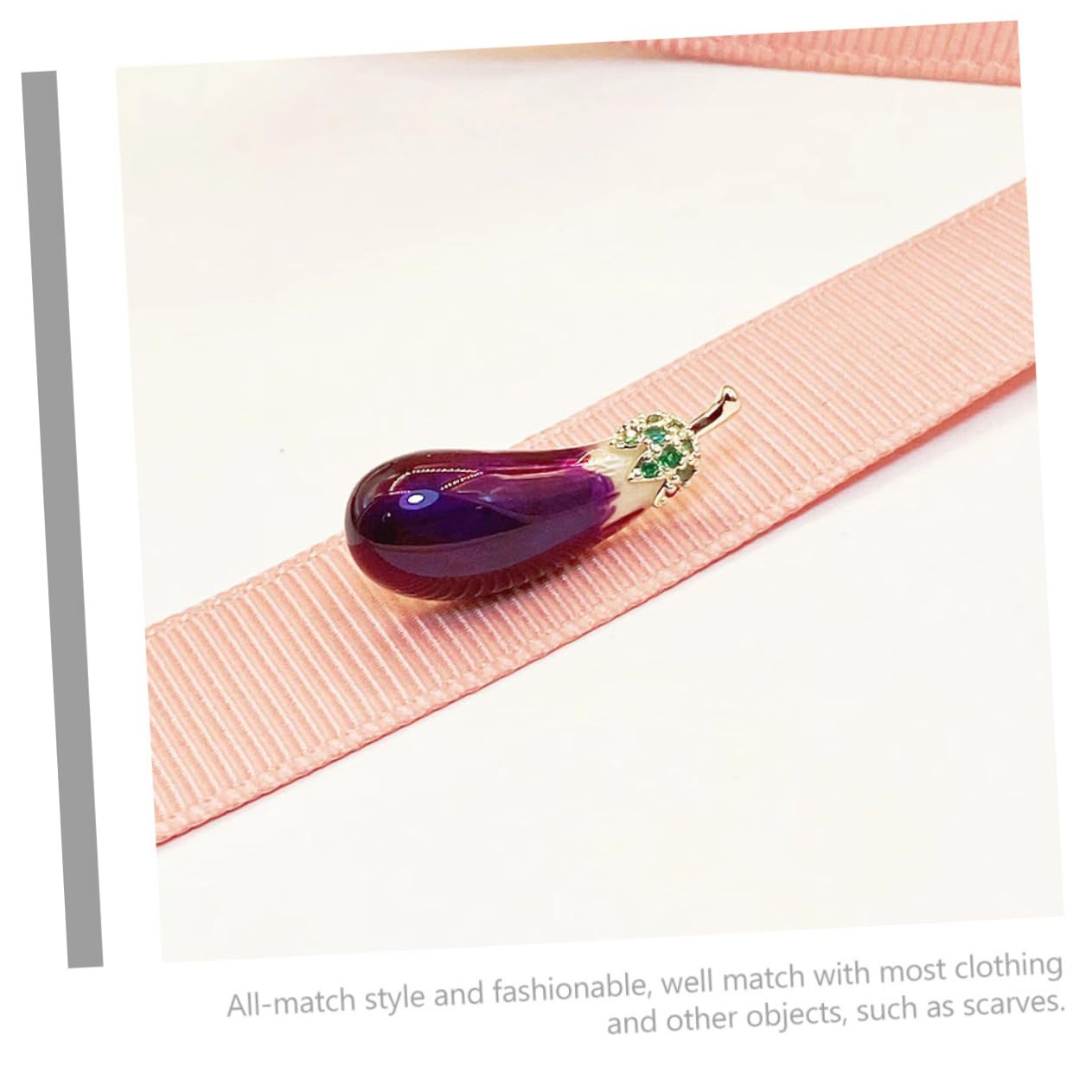 CALLARON spilla di melanzane spilli a testa per la creazione di gioielli anello sciarpa spilla per uomo spilla per abbigliamento distintivo per le donne accessori donna rame Violet