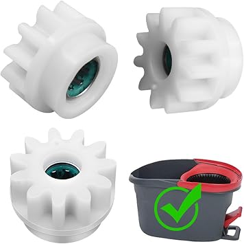 2Pieces Mop Pedal Broom Spin Replace One Way Clutch Bearing Bucket Gear For OCedar Easywring RinseClean Mop Bucket Spinner Foot Pedal Replacement