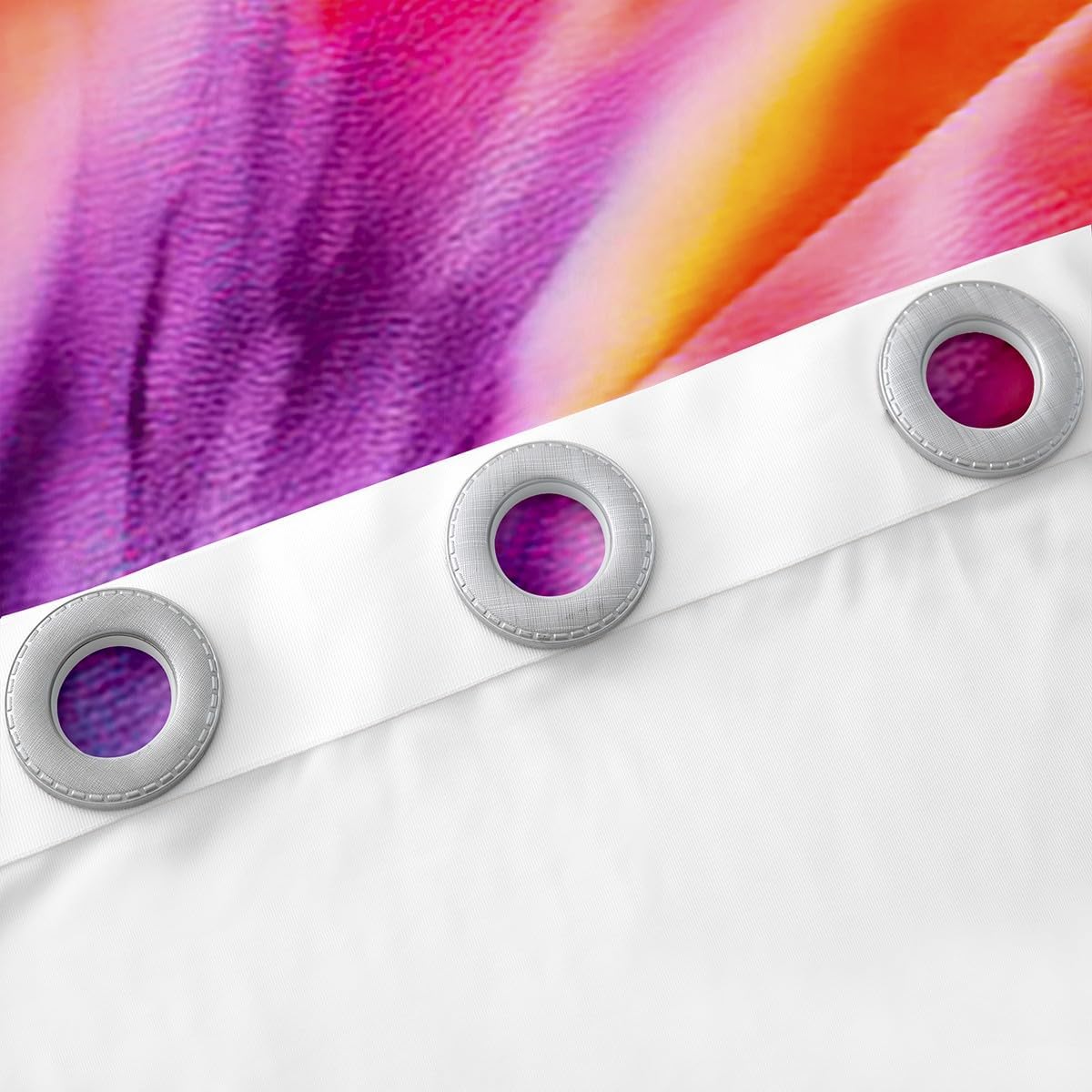 Feelyou Tie Dye Curtains 38W x 54L Inches Boho Swirl Curtain for Girls Bedroom Trippy Orange Blue Purple Tie Dye Thermal Curtain Hippie Bohemian Window Treatment Draperies Colorful 2 Panels