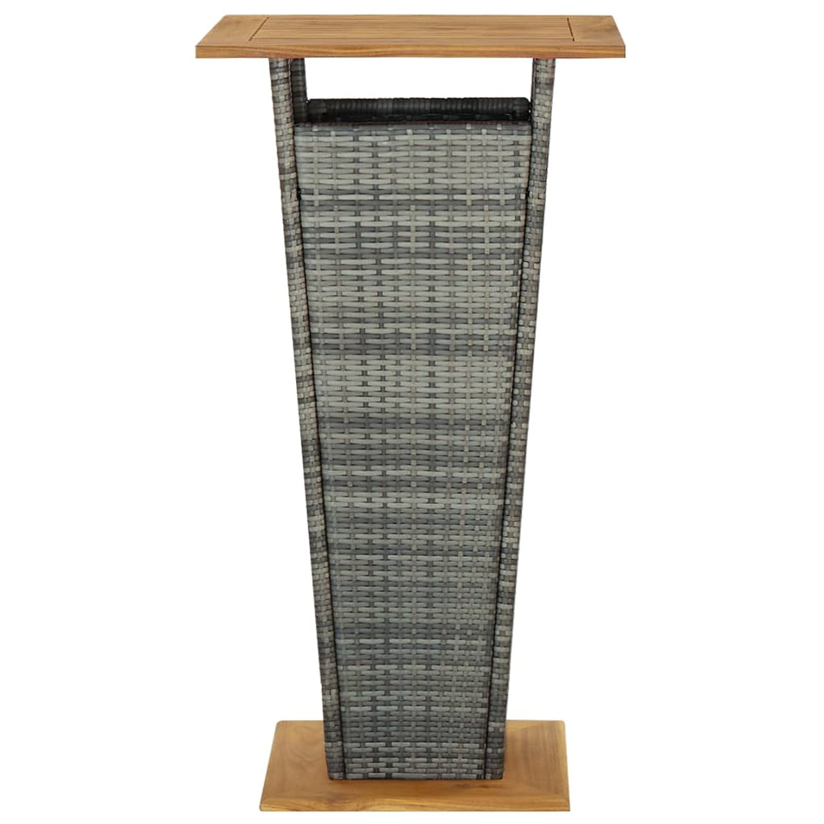 Ensemble de Bar Ensemble de Bar de Jardin Salon de Jardin Exterieur Salon Jardin Ensemble de Bar de Jardin 5 pcs et Coussins Résine tressée Gris CG