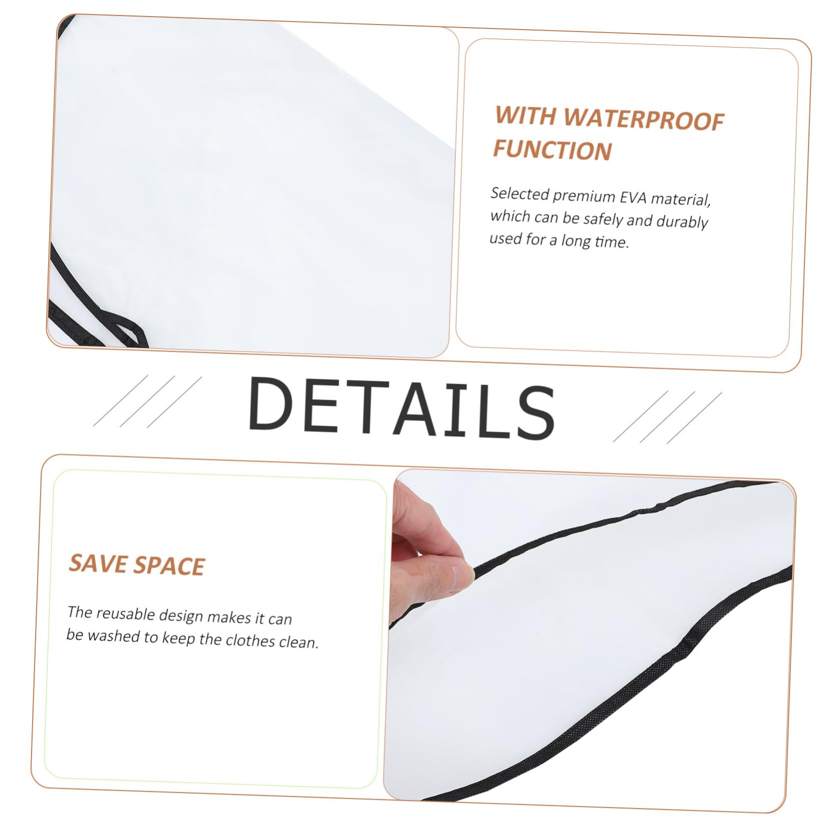 10 piezas Unidades Bolsas Protectoras para Ropa Colgante Funda Ligera y Translúcida para Trajes y Abrigos Polvo Hogar y Armario