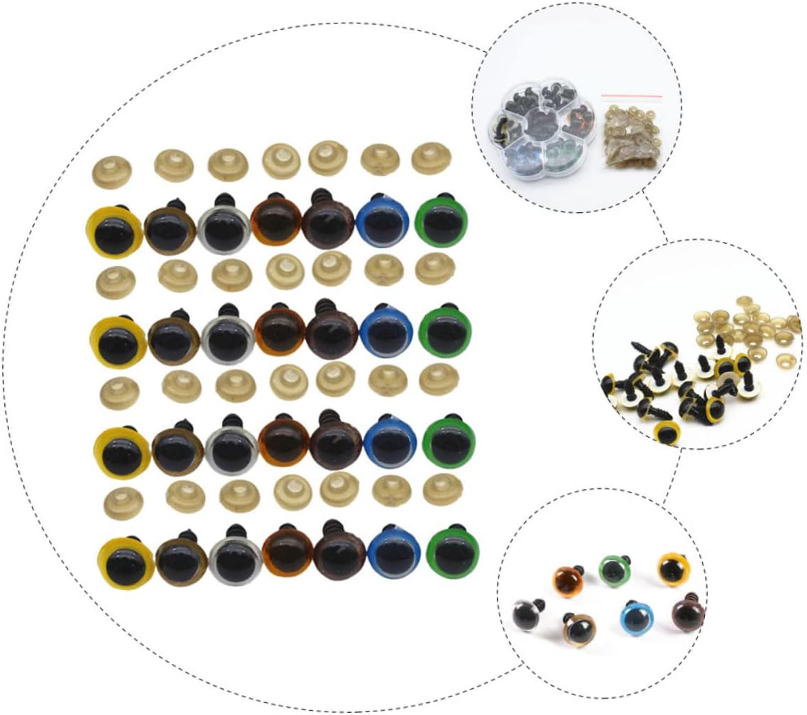 Ciieeo 5 Sets Realistic Puppet Eyes DIY Doll Making Accessories Creative for Boys and Girls