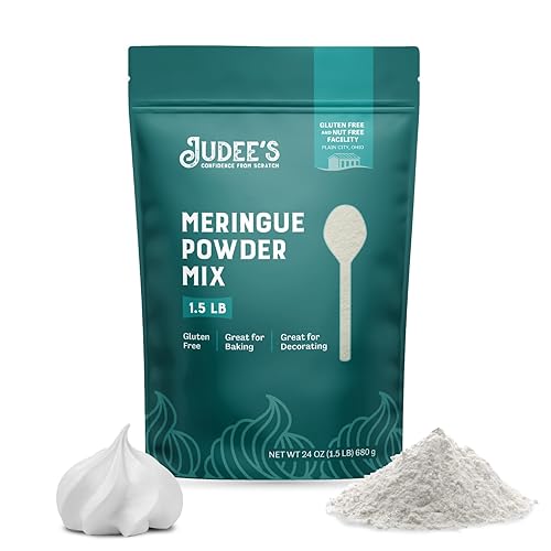 Miniatura 1 de Judee's - Mezcla completa de merengue en polvo de 1.5 libras (24 onzas), ideal para hornear y decorar, sin conservantes, sin gluten y sin nueces,