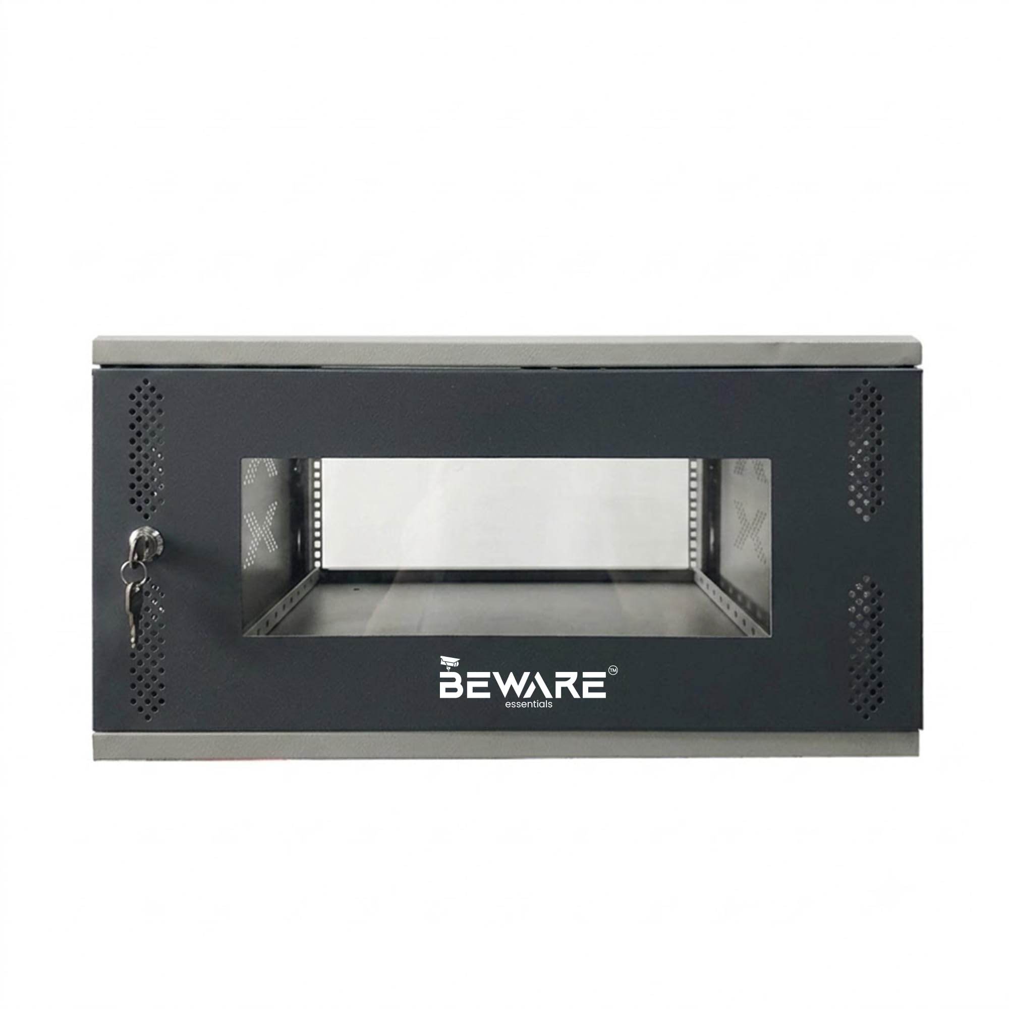 BEWARE 4U Wall Mount Network Rack Cabinet | 19 Inch Standard Metal Server Rack with Lock & Key | CCTV, NVR, Router & Switch Rack Enclosure-image-31