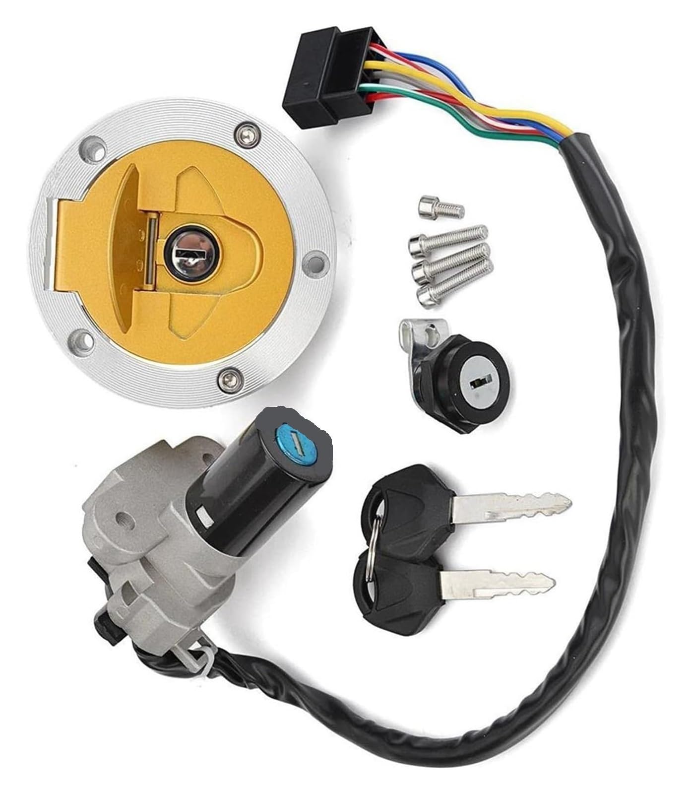 Cerradura De Encendido para Ducati para 916ST4 1994-2000 para 916SP 1994-1996 para 748SP 1995-1997 1996 Interruptor Arranque Encendido Motocicleta Juego Llaves Accesorios