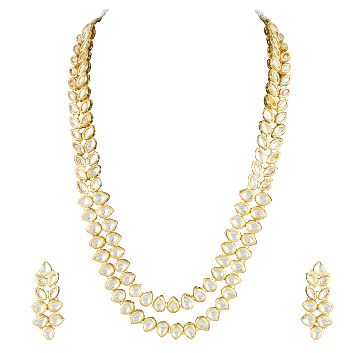 Kundan Faux Pearl Necklace & Jewellery Set Gift for Women