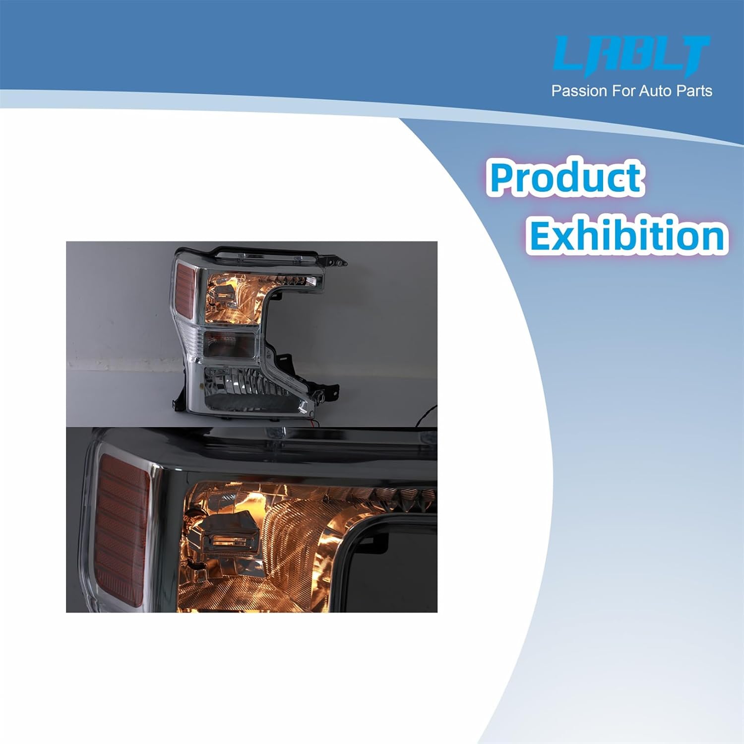 LABLT Headlight Assembly Replacement for F250 F350 F450 2020 2021 2022 Headlight Passenger Side Replacement for LC3Z13008A FO2503405C