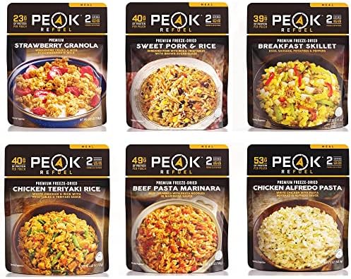 Amazon.com: Peak Refuel Variety Meal Kit | Pack of 6 | 12 ...