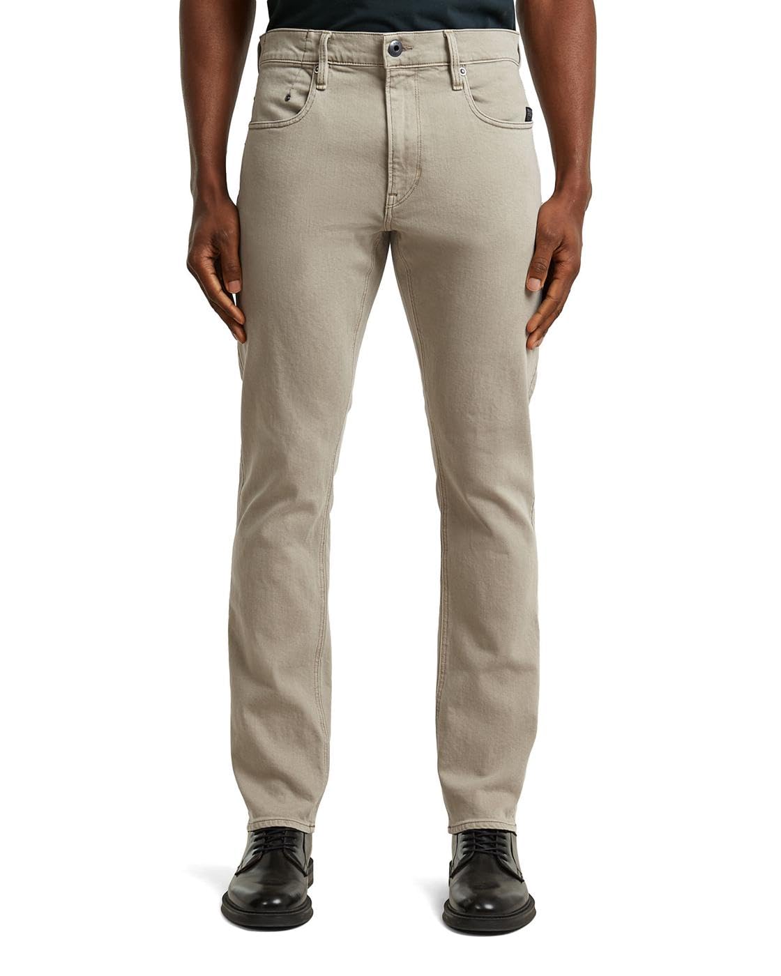 G-STAR Men's Mosa Straight Jeans, Colour Beige, Size: Waist 36, Inseam 36
