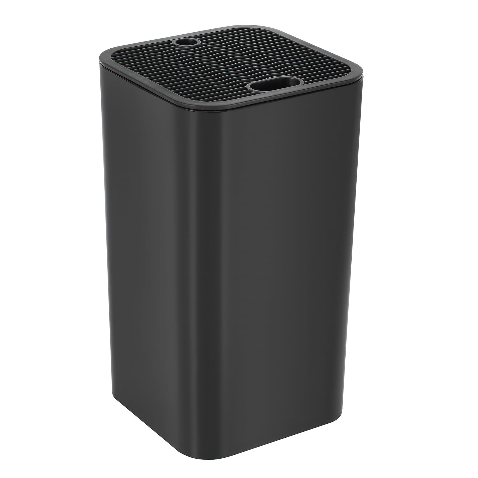 Weskjer Bloque de Cuchillos Negro, Soporte Universal Extraíble para Cuchillos, Plástico ABS, Rectangular, Cuenta Artesanal, Negro