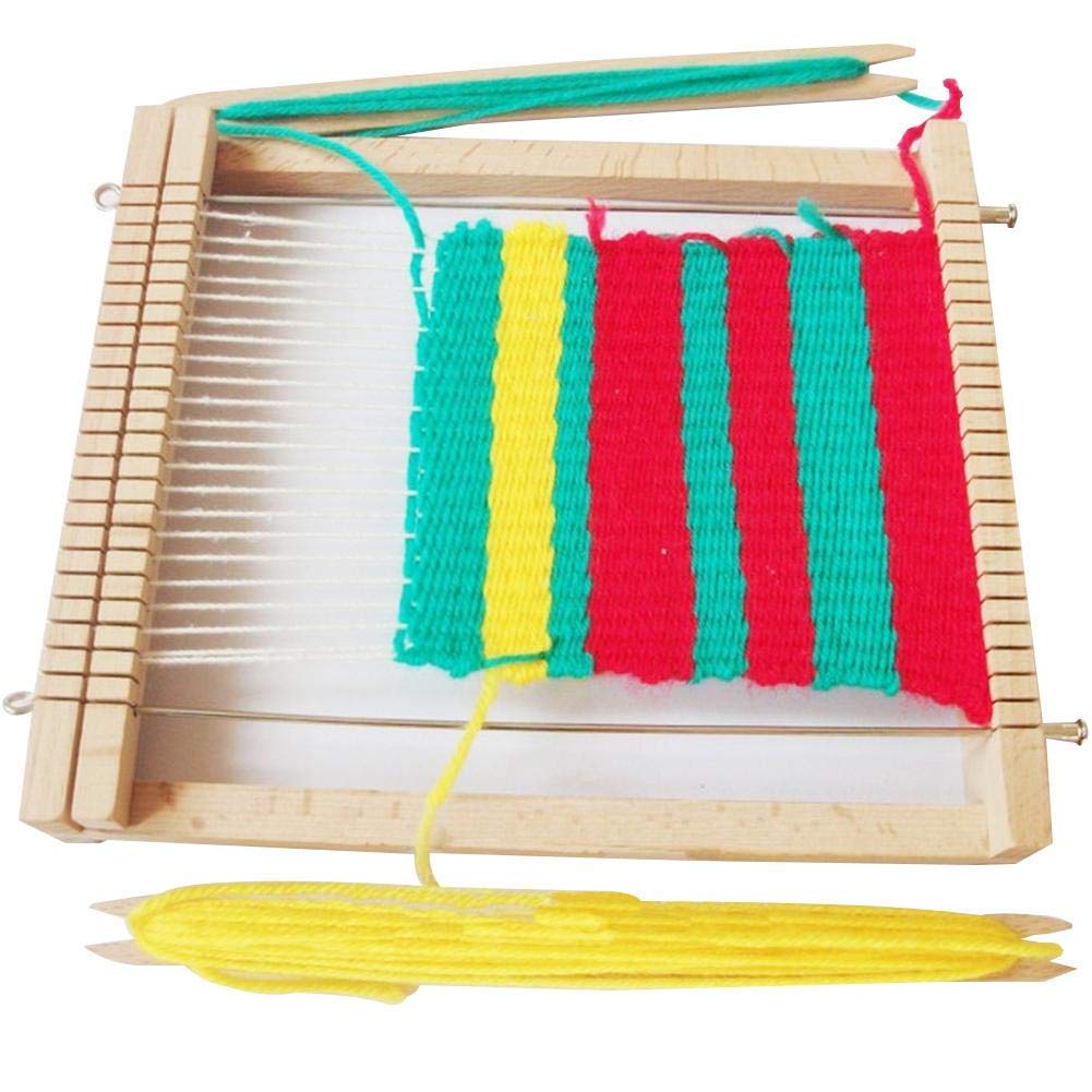 QAUUCP Métier à Tisser En Bois De Hêtre Massif – Grand Format Pliable Réglable Pour Tapisserie, Tapis, Écharpes