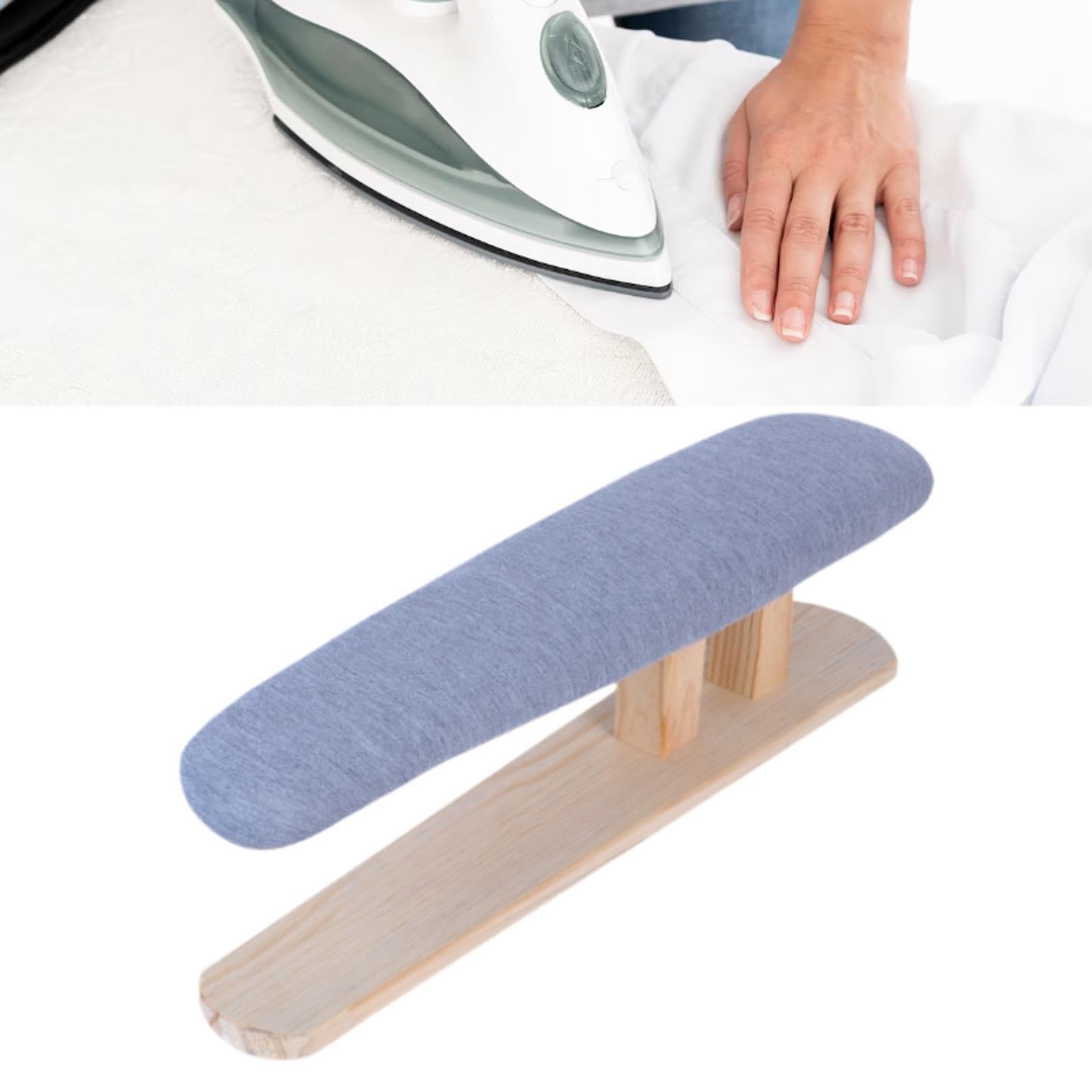 Kompaktes Bügelbrett mit Holzsockel für Wäsche Und Bastelräume, Grau 57cmx13cmx16cm
