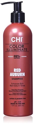Miniatura 5 de CHI Color Illuminate Champú Rubio Plateado, 12 Fl Oz Rojo caoba,Rubio plateado