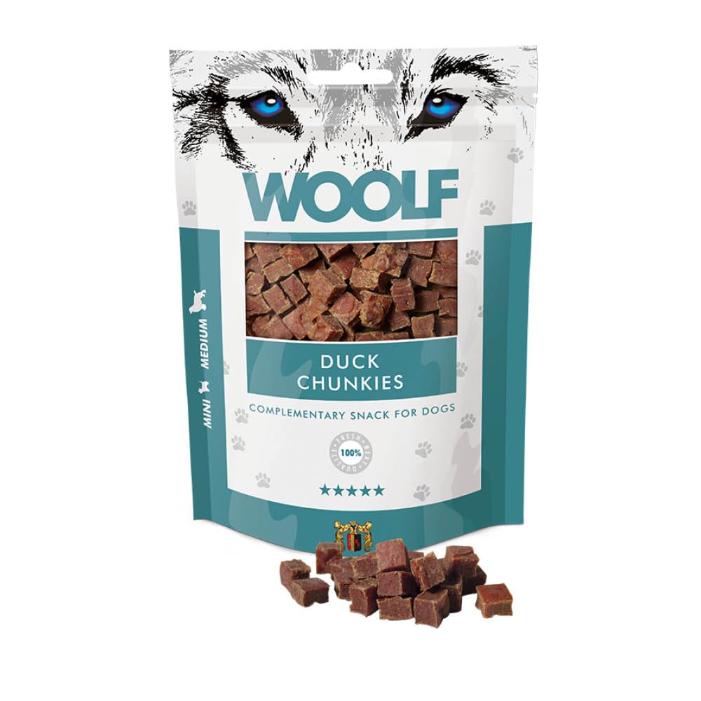 WOOLF Duck Chunkies - Complementary Snacks for Dogs | 100g