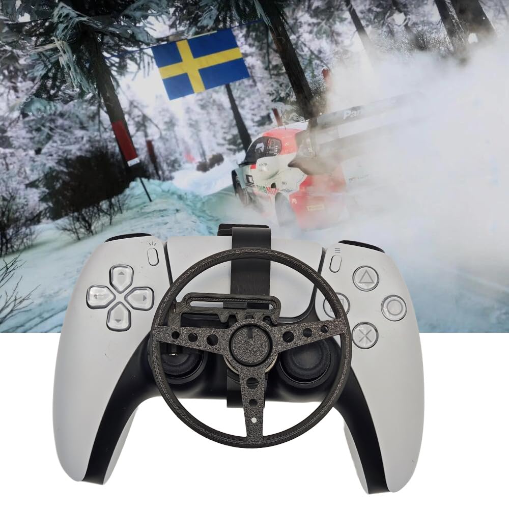 Mini volant de contrôleur pour PS5/PS5 slim,Manette de jeu Jeux Simulateur de volant de course Accessoires de remplacement auxiliaires du contrôleur