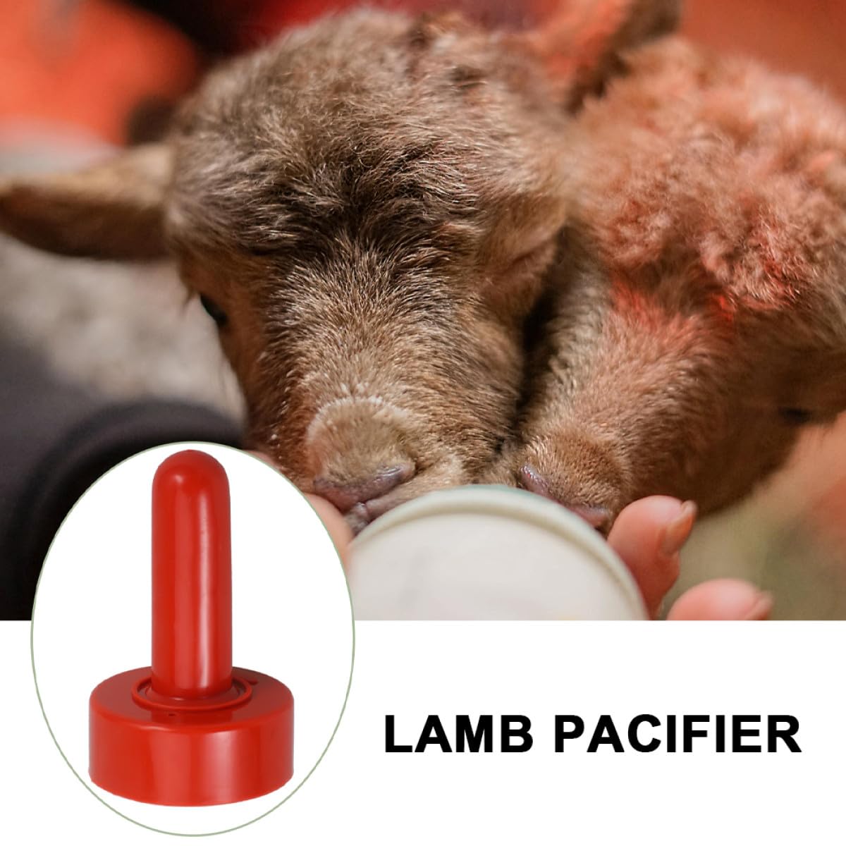 10 Tetinas de Goma Rojas Buena Resistencia Tracción Paquete de 10 Piezas y Operación Sencilla para Alimentación de Terneros y Vacas