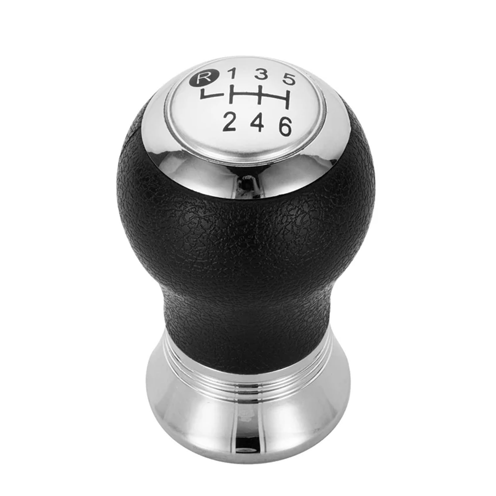 Htvtkrfgrl Sliver 6 Speed S Knob Only Gear Stick Knob Manual For Toyota For Yaris Auris 2005-2010 Abs/Pu Leather 5-Speed / 6-Speed Black/Silver Performance Stylish Gear Shifter 1 Shift(Sliver 6 Speed S)