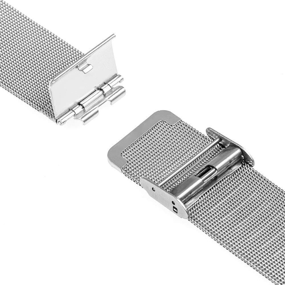 Sangle de Montre Universal Watch Band 16 mm 18 mm 20 mm 22 mm 24 mm Mesh Band en Acier Inoxydable Bracelet Bracelet Black Rose Gold Silver