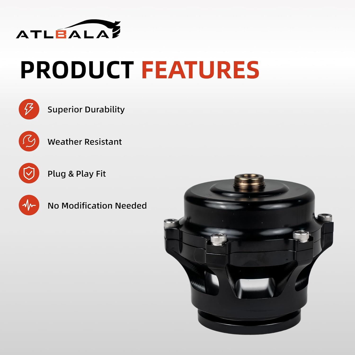 50mm Aluminum Automotive Pressure Relief Valve, Compatible with BMW E82 E88 E90 E92 Series