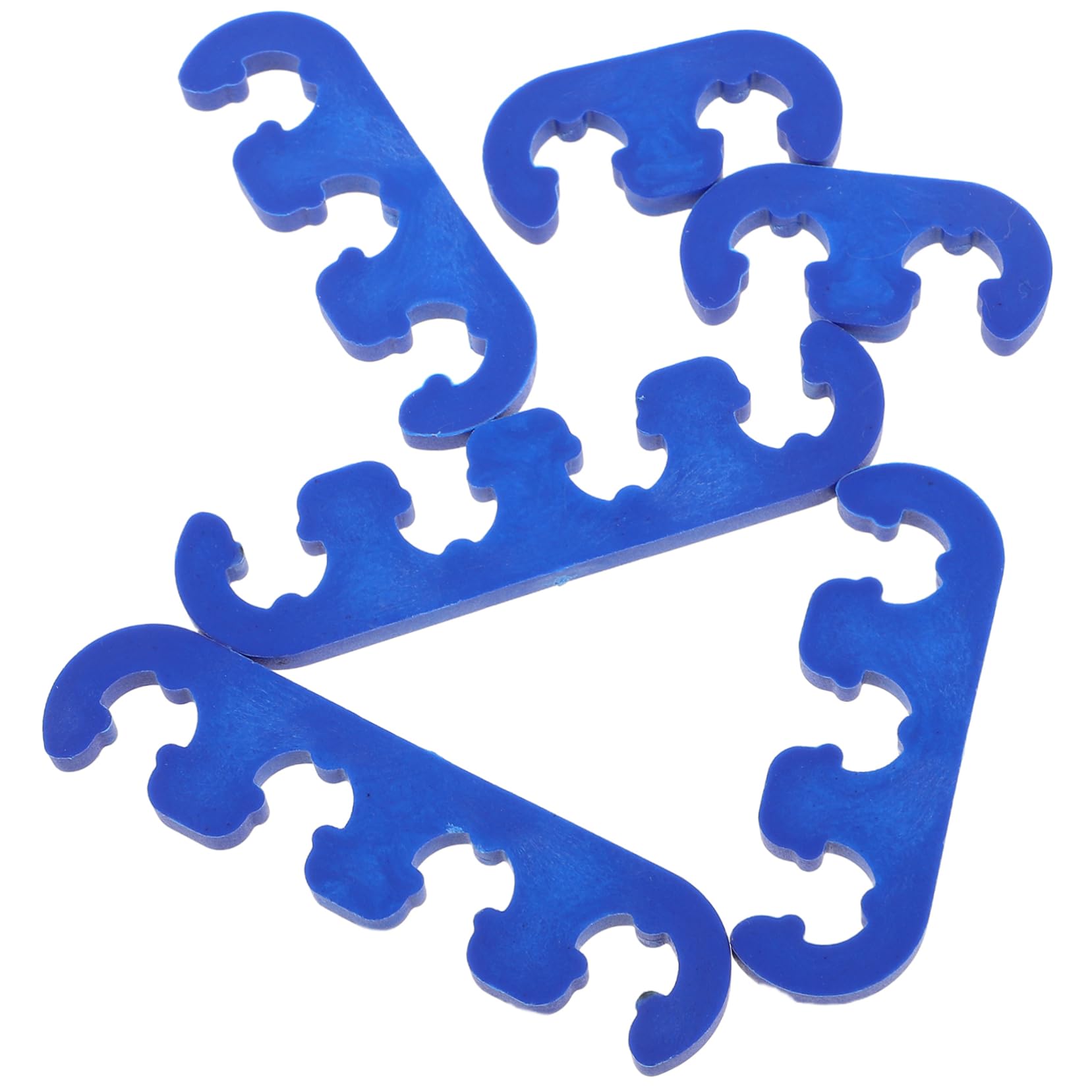 Amosfun Lot de 6 Supports de Fils de Bougie D’allumage 7-9 Mm Bleu pour Gestion Câbles Moteur Automobile Installation Simple Isolation Électrique