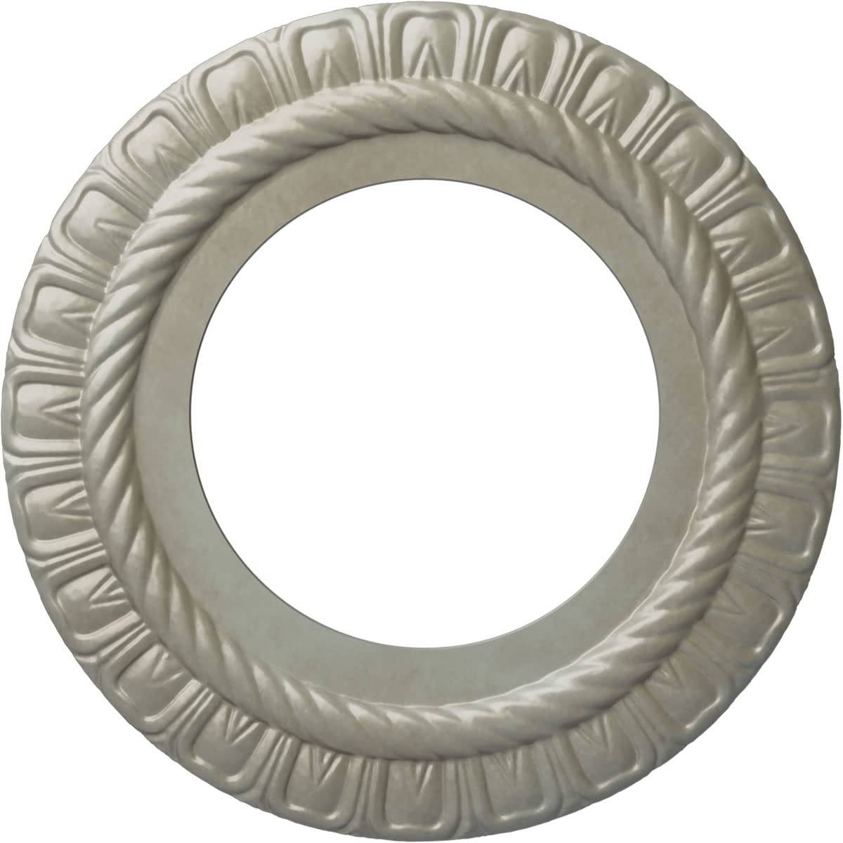 Ekena Millwork CM10CLFLS 10-5/8" x 5-3/4" x 1/2" Claremont Ceiling Medallion, Flash Gold
