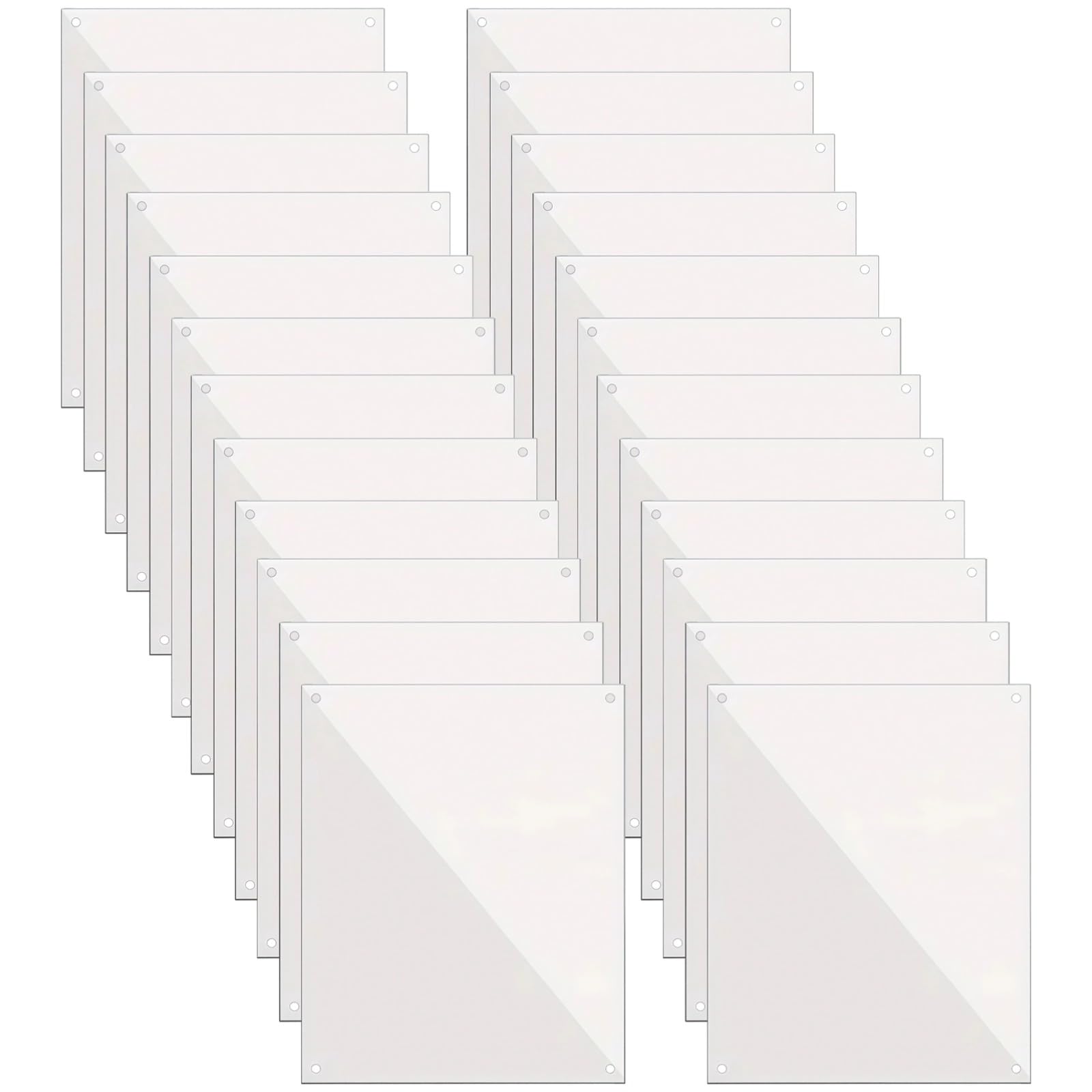 24 szt. boczna podszewka ze świnki morskiej, 25 x 20 cm, z opaskami na zamek błyskawiczny, przezroczysty plastik, łatwy montaż do klatek dla małych zwierząt