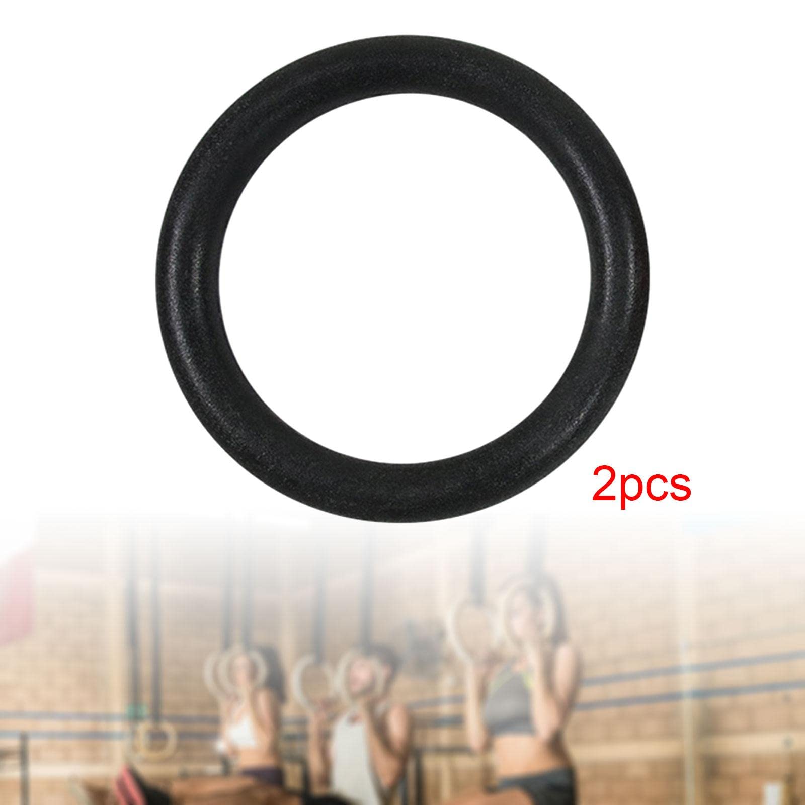 F Fityle 2X Anelli da Ginnastica Anelli da Allenamento per Donna Uomo Anelli Antiscivolo Allenamento Pull Up Anelli per Esercizi Anelli da Palestra