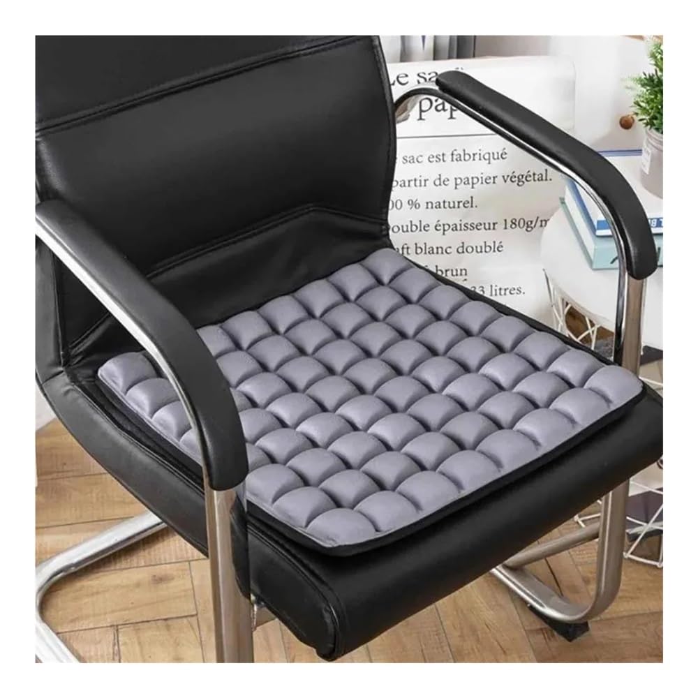 Luftkissen, tragbar, Autositz, Bürostuhl, Rollstuhl, Anti-Dekubitus, orthopädische Schmerzen, Druckentlastung, Camping-Sitzmatte (1 Stück, schwarz)