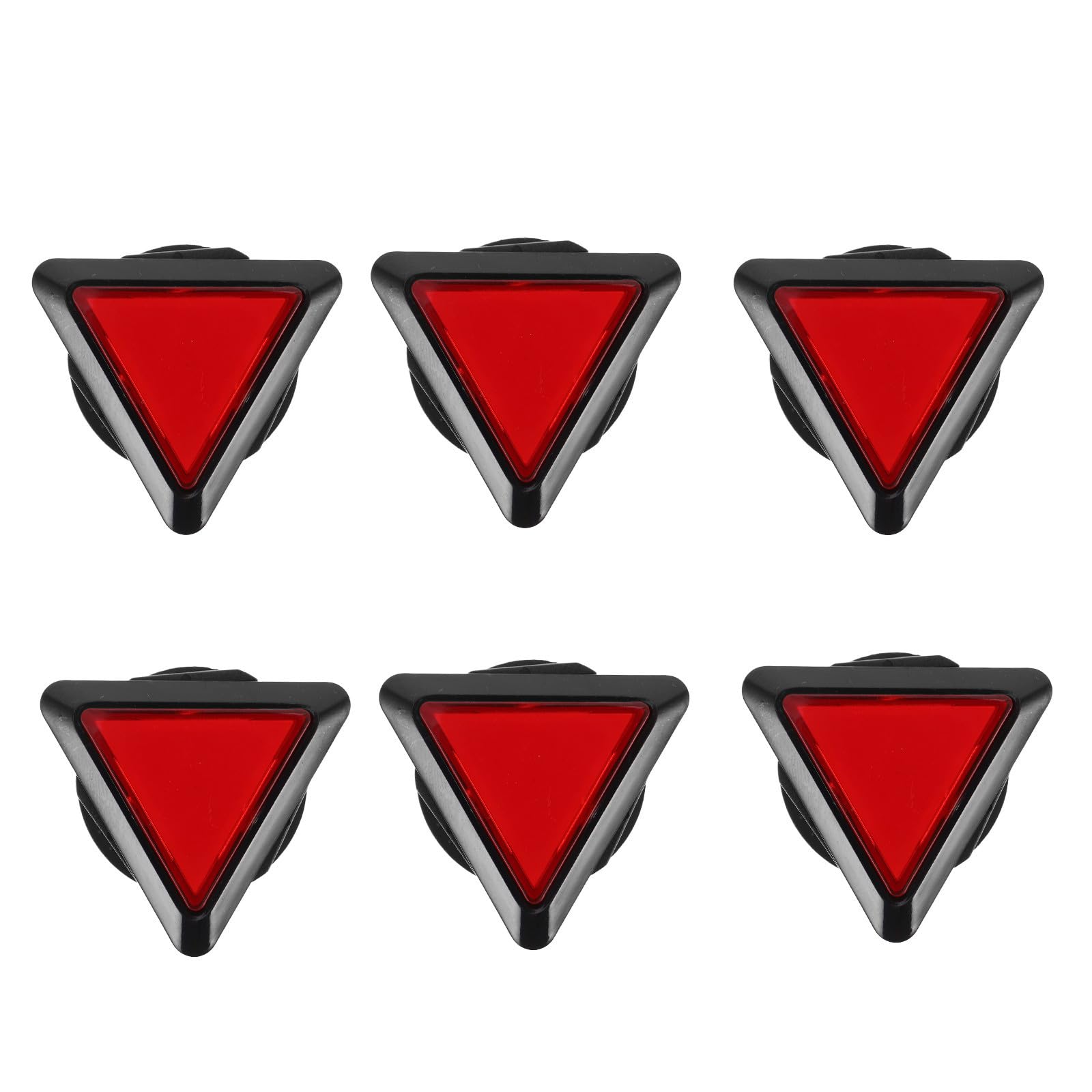 Botón triangular rojo Cabilock para máquina con microinterruptor plástico 8