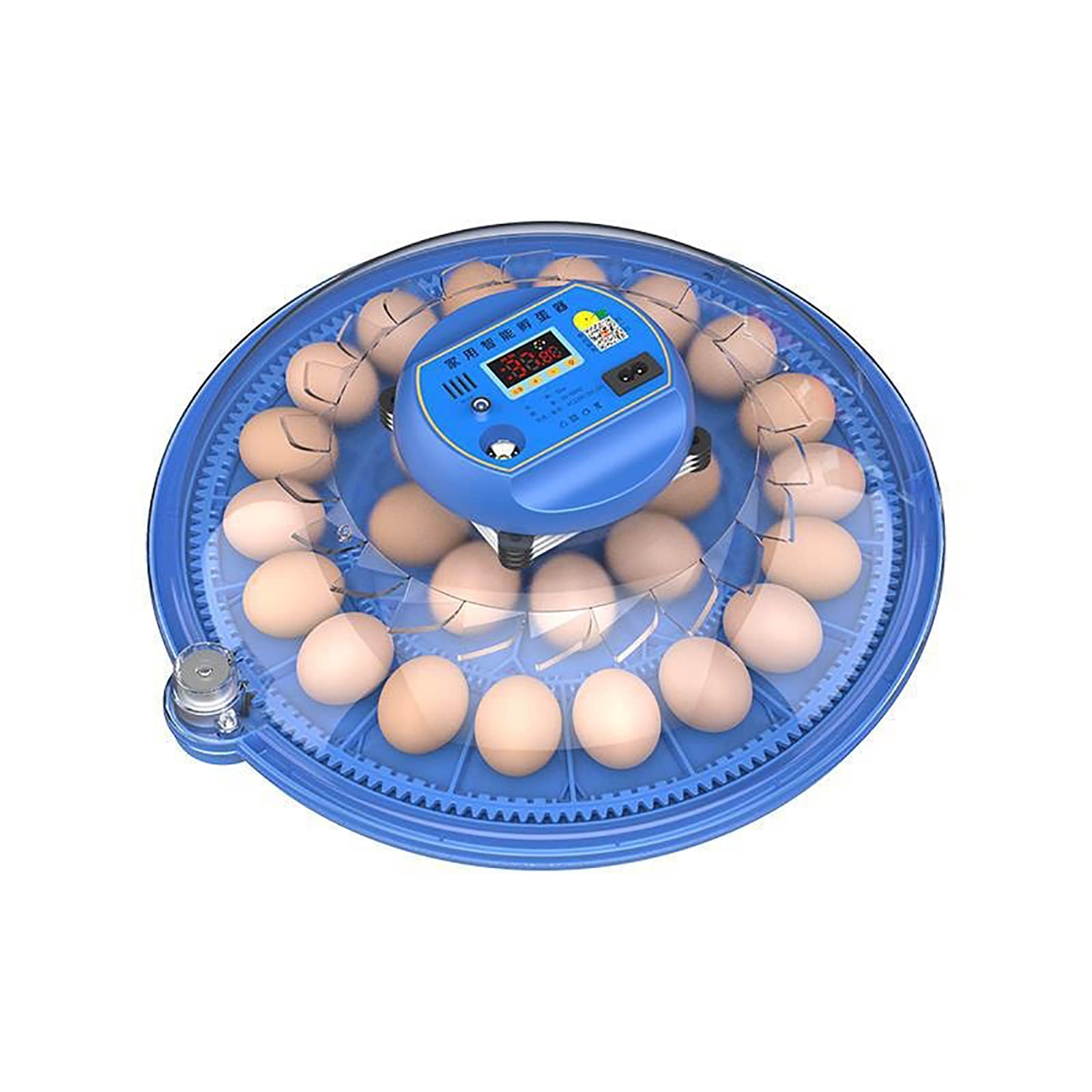 Eierinkubator, Automatischer Klappbrüter Für 30 Eier Mit LED-Kaltlichtquelle, Schlupf-/Schlüpf-/Brutfunktion 3 In 1, Automatische Wassernachfüllung, Intelligente Temperaturregelung