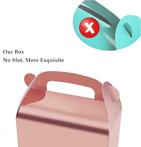 Miniatura 70 de Paquete de 30 cajas de regalo de fiesta negras, cajas de regalo, cajas de regalo de papel a dos aguas con asas. Perfecto para cumpleaños, baby Negro