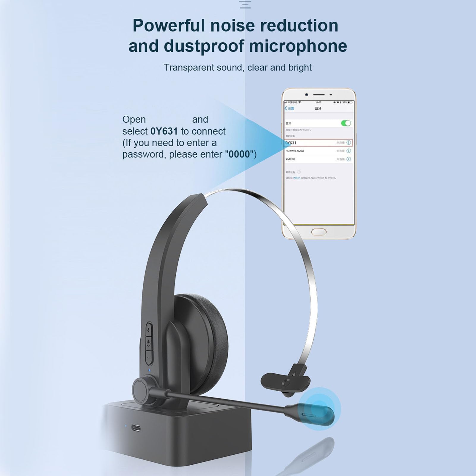Auriculares Inalámbricos para Camioneros con Función de Silencio