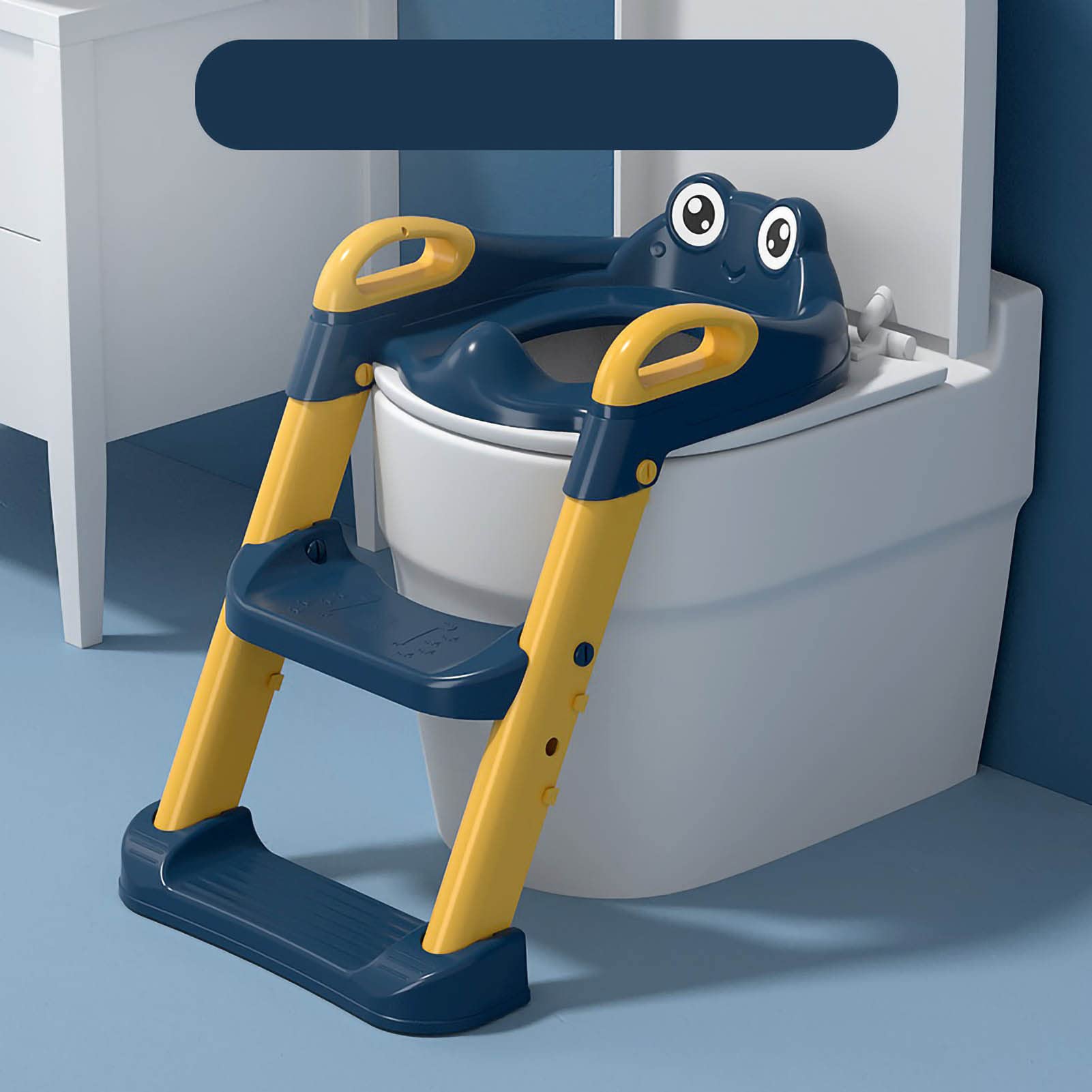 Articoli da toeletta, sedile da allenamento per il bagno, per il bagno, per il bagno, pieghevole, per bambini, con scalino, per bambini, rosa, 41 x 38 cm