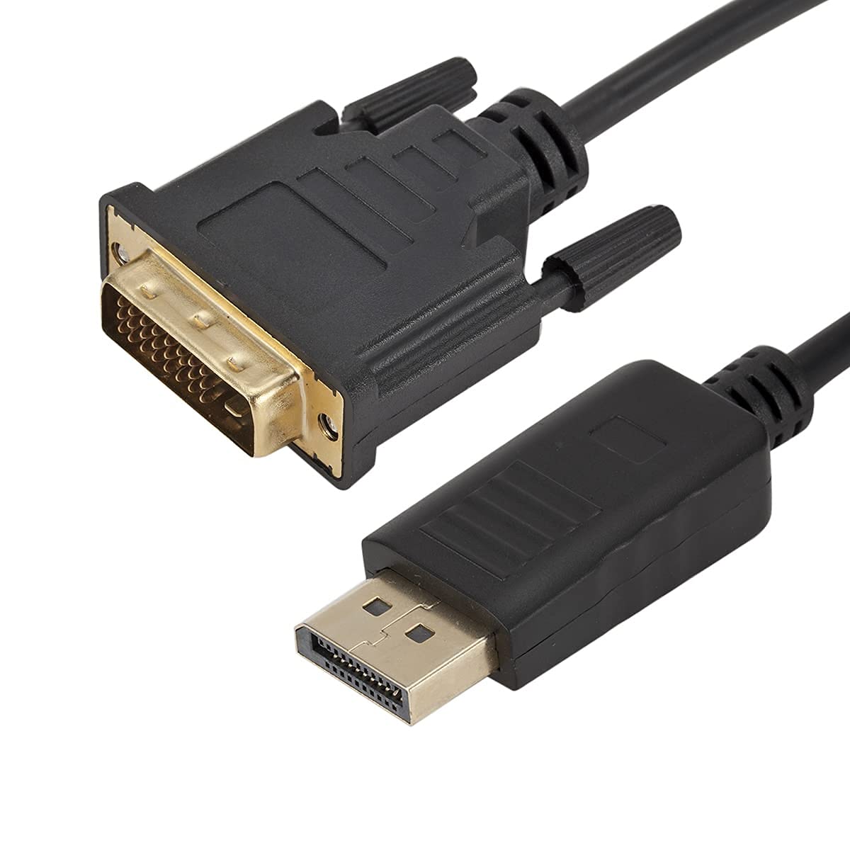 PremiumCord Cavo Adattatore DisplayPort a DVI M/M 5 m, DP 1.1 a DVI a 1,65 Gbps, Compatibile con Video Full HD 1080p 60 Hz, Nero