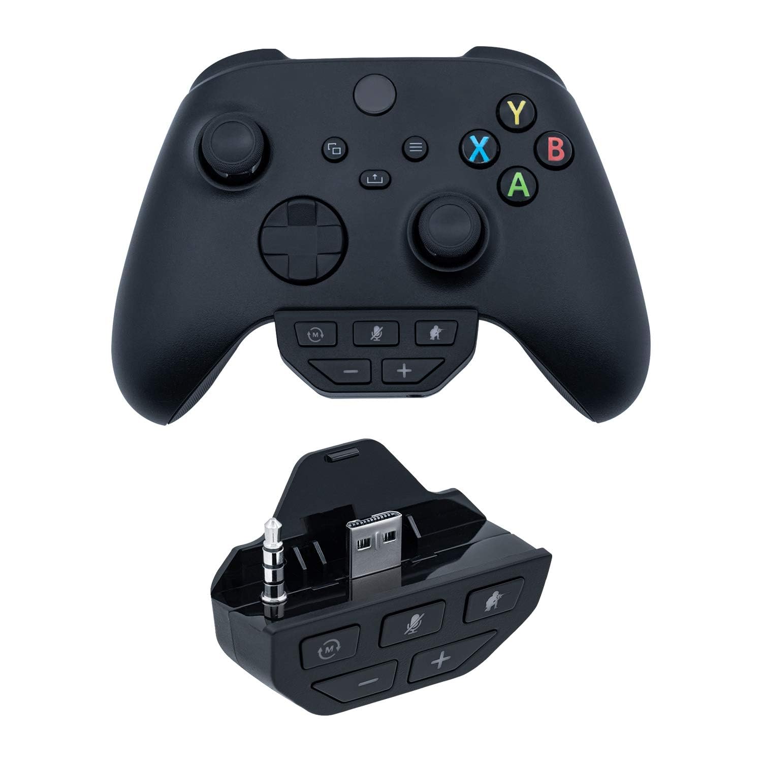Mcbazel Adaptateur de Casque pour Xbox, amplificateur de Son pour Manette Xbox One avec Prise Jack 3,5 mm/Xbox Series S/Series X/Xbox One/Xbox Ones Controller – Noir