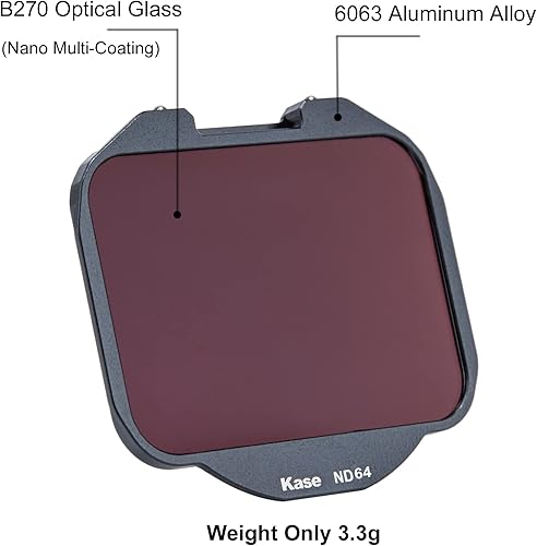 Miniatura 3 de Kase Kit de filtro de clip 4 en 1 (MCUVND8ND64ND1000), filtros de protección UV y ND de densidad neutra para cámara Sony Alpha