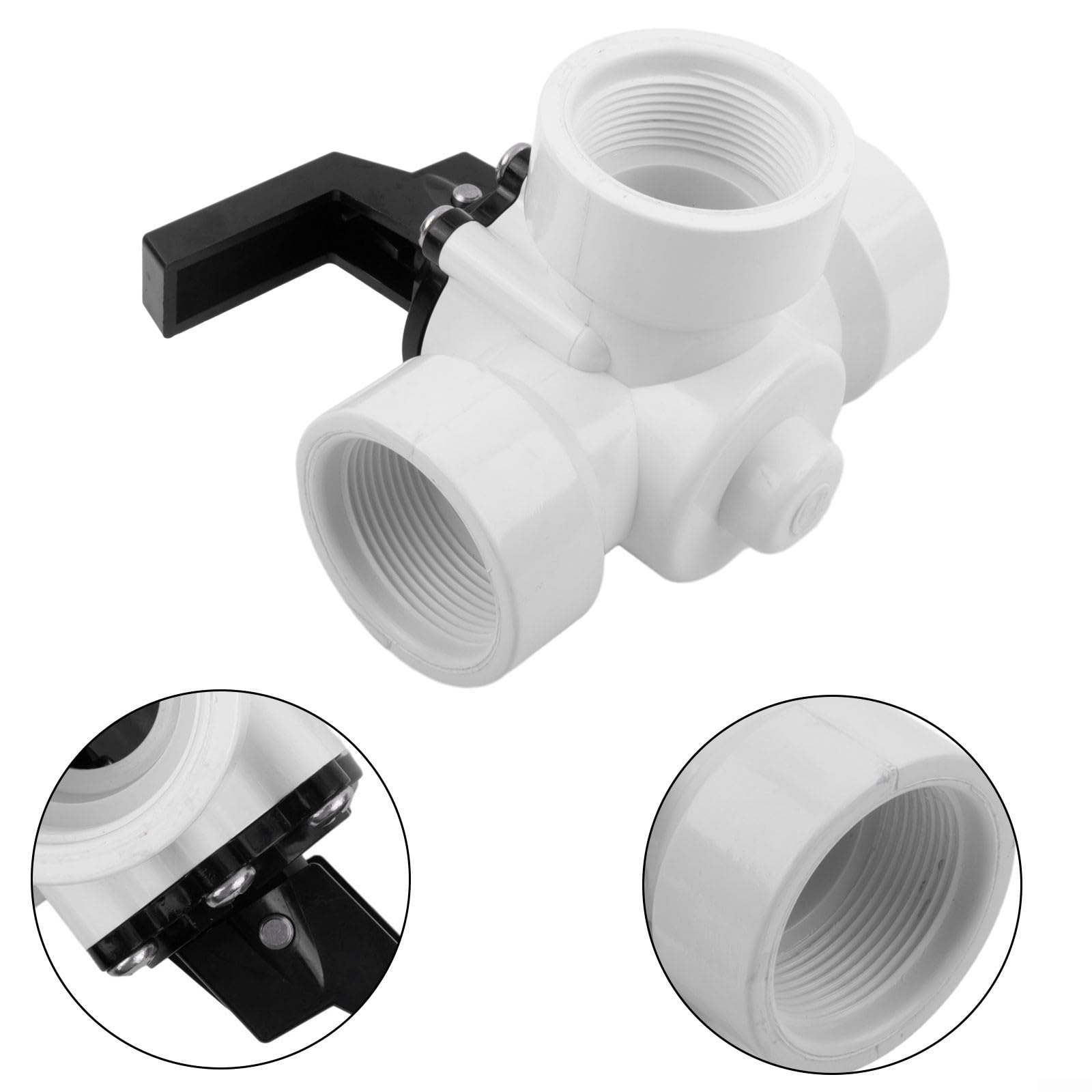 Vanne de dérivation 3 voies en plastique pour piscine