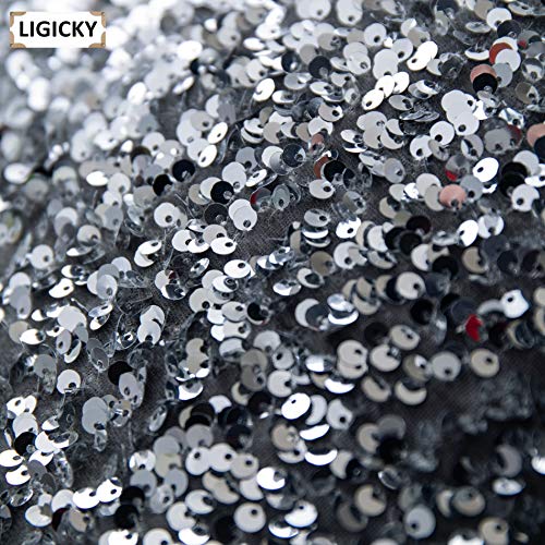 Ligicky Luxury Series Glitzy Sequin Throw Pillow Covers Sparkling Decorative Glam Glitter Square Cushion Cover Pillow Cases For Sofa Couch Bedroom Home Party Decor  thumb #4