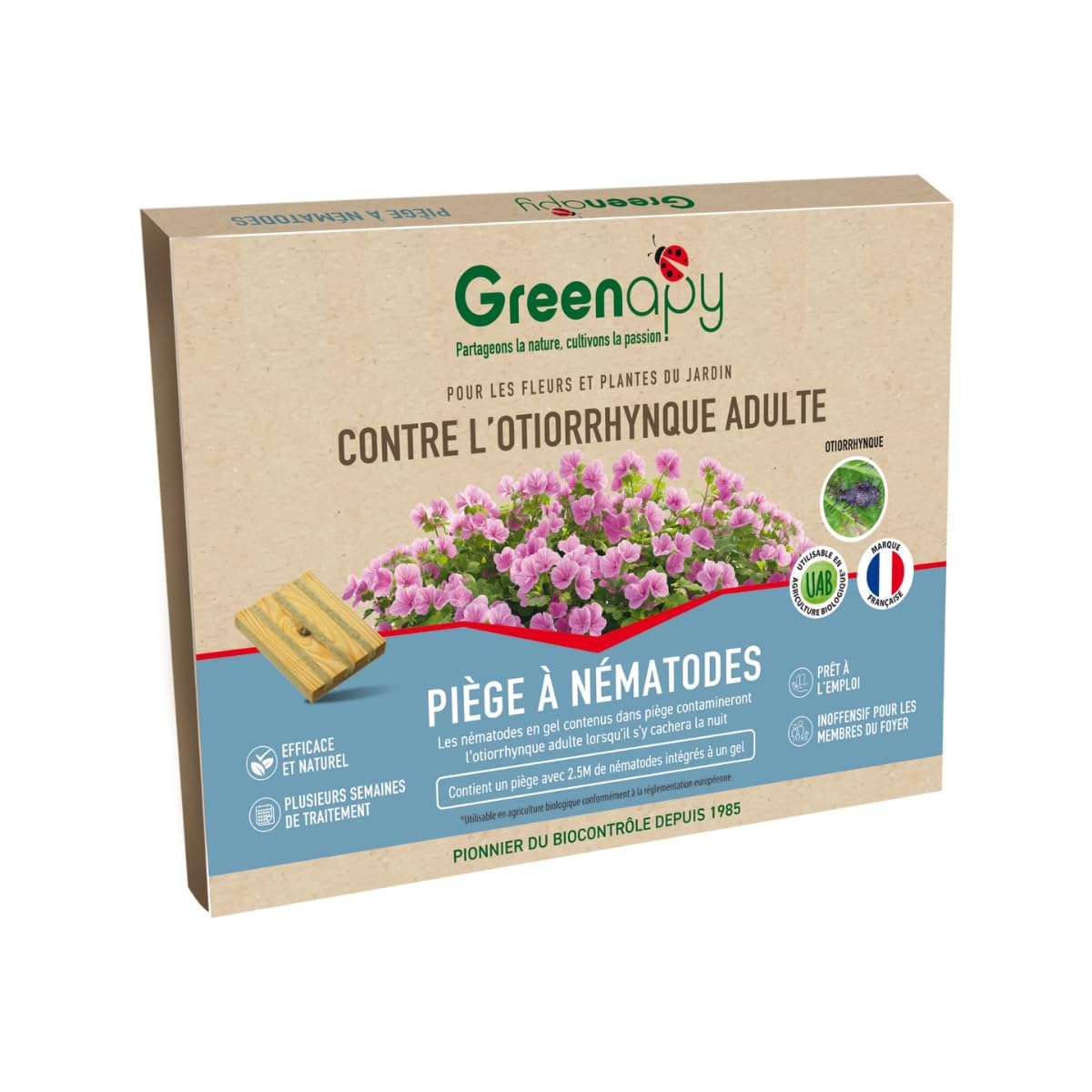 Piège à othiorrhynques adultes à base de nématodes