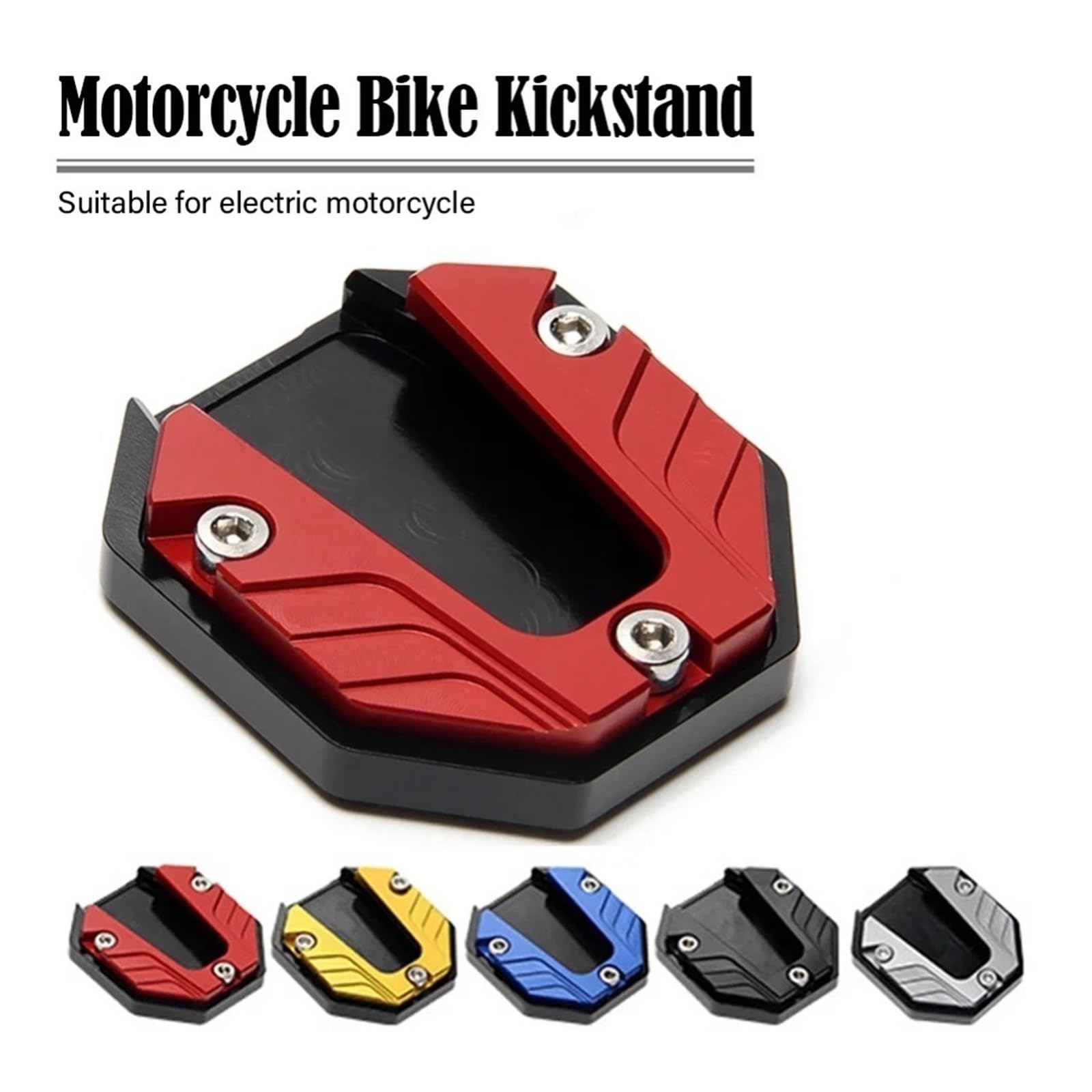 Cavalletto per moto Piastra di supporto per prolunga per cavalletto laterale per per bici da per moto(Nero)