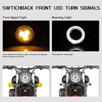 Amazon.com: FACAILAHA Universal Chrome Front Bullet LED Turn