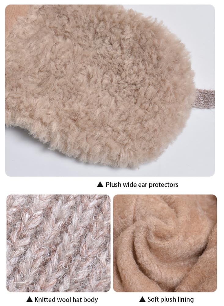 DAISHA Women Men Winter Trapper Hat Ear Flaps Russian Ushanka Trooper Aviator Hunting Hats Eskimo Windproof Ski Snow Cap