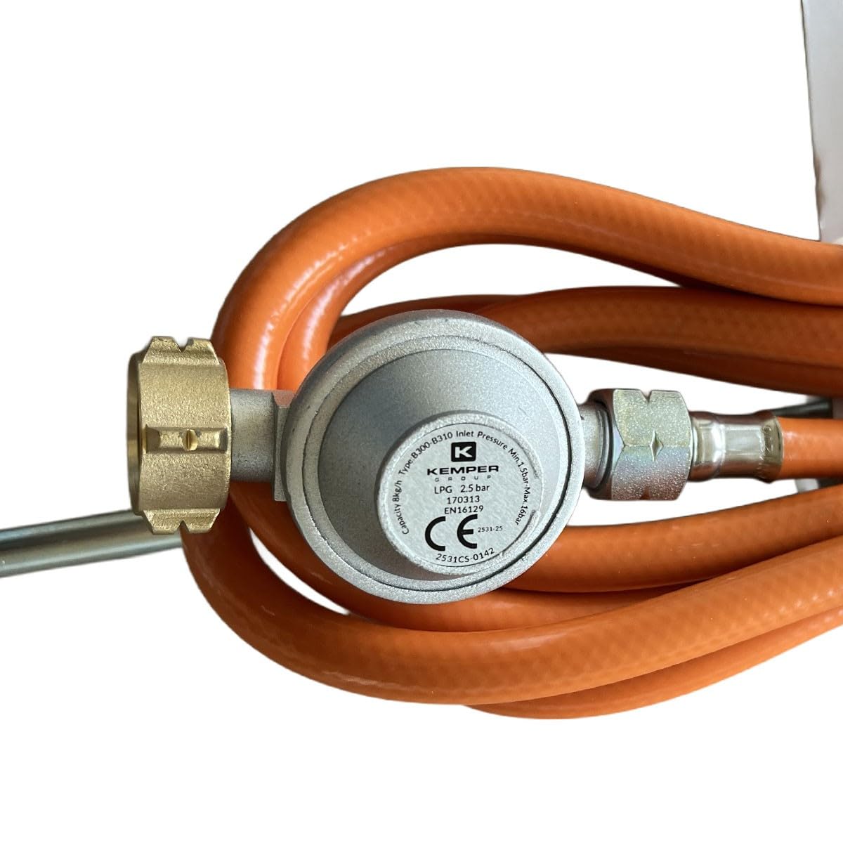 KEMPER - Desherbeur thermique + Tuyau gaz 5m, Détendeur propane, Allume gaz & Chariot à roues - Bruleur gaz 60mm Elimination Mauvaises Herbes